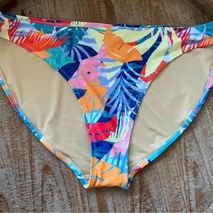 NWT-Tropical bikini swim bottom XL